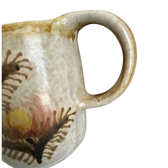 Vintage Chatham Pottery Thistle Floral Jug Pitcher - Picture 2 of 10